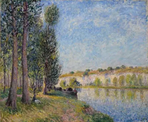Le Loing A Moret 1885