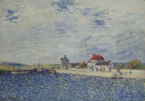 De oevers van de Loing in Saint-Mammes 1884