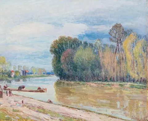 Het draaien van Du Loing 1897