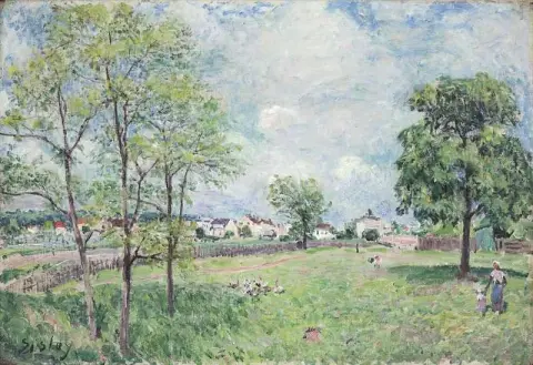 منظر للقرية حوالي عام 1885