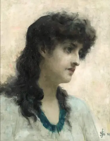 테레사 압둘라라고 생각되는 여인의 초상 1886
