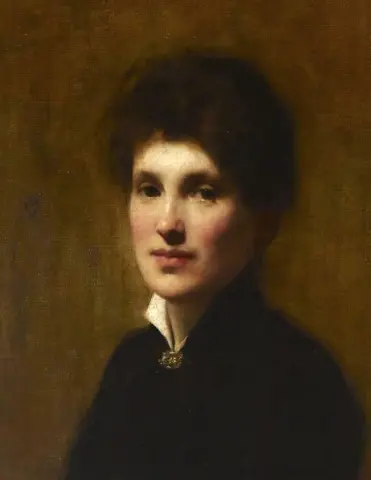 Porträt von Henrietta Lowy Solomon, der Schwester des Künstlers