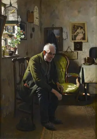 De lege stoel 1922