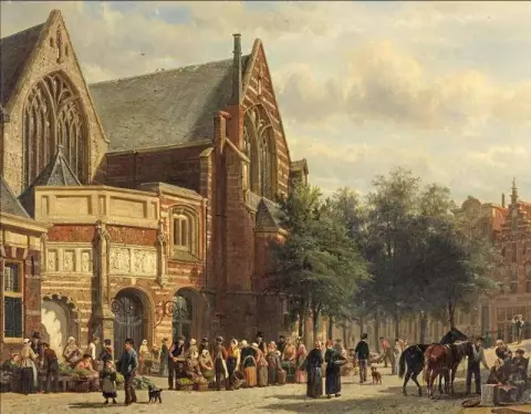 La Oude Kerk Ámsterdam 1875