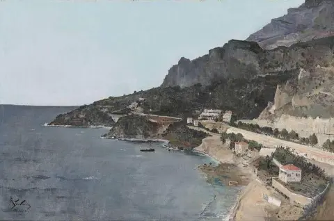 Vista de Cap D Ail tirada do Palácio do Príncipe de Mônaco