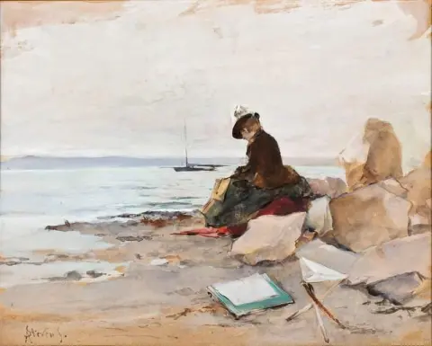 Pintura na praia