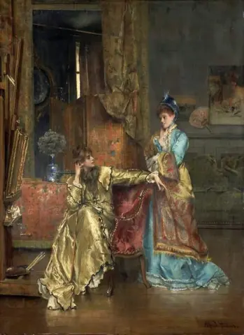 A visita por volta de 1870