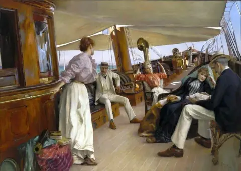 På Yachten Namouna Venedig 1890
