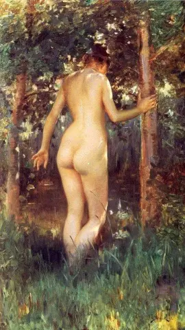 Studie av en naken kvinna 1892