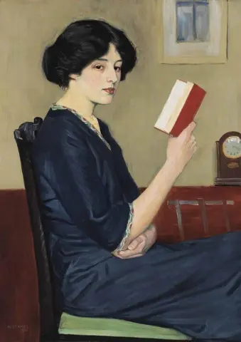 Ragazza che legge. Il narratore 1911