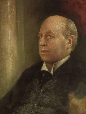 Portrait Of Henry James 1843-1916 Bust-length In A Black Coat