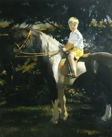 Edmund On His Pony Peanut 1930