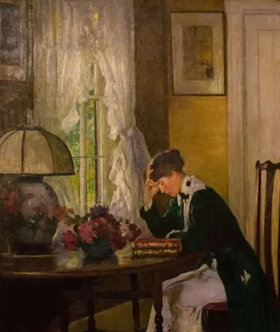La lettera Josephine alla residenza estiva della famiglia S Island, intorno al 1900