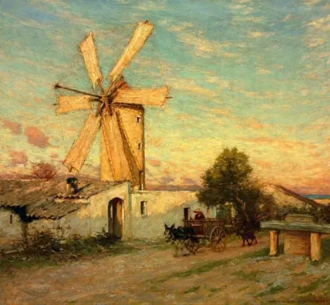 Восход луны в Испании, около 1921 года.