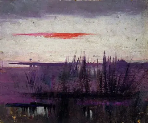 Il cielo simulato dai fenicotteri bianchi, 1905-09 circa