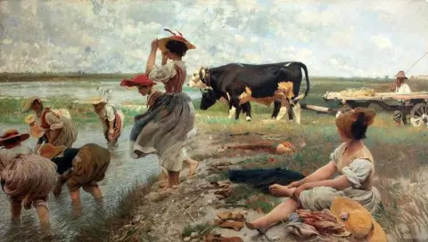 Le Mondine em Polesine 1885