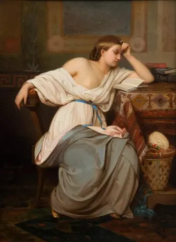Doncella lectora 1868