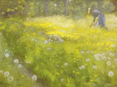 Marie Kroyer In The Garden At Skagen
