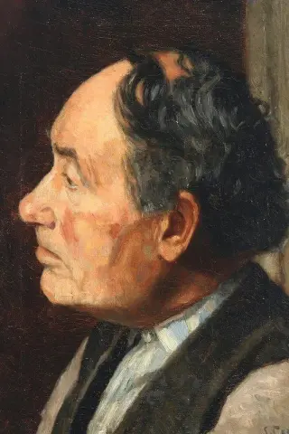 노인 신사의 프로필 초상화 1883