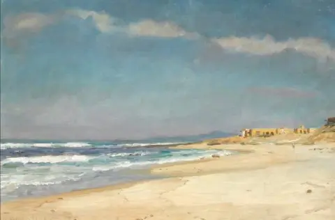 Fra stranden nord for San Diego California
