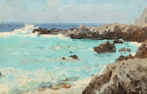 卡普里岛岩石海岸 1897