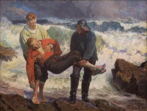The Drowned Boy Is Brought On Shore