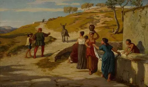 Die Fabel vom Müller, seinem Sohn und dem Esel Nr. 2, ca. 1869