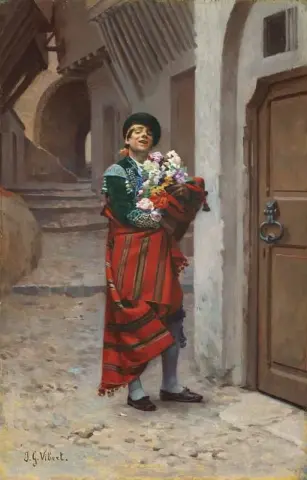 Spanish Bullfighter With Flowers