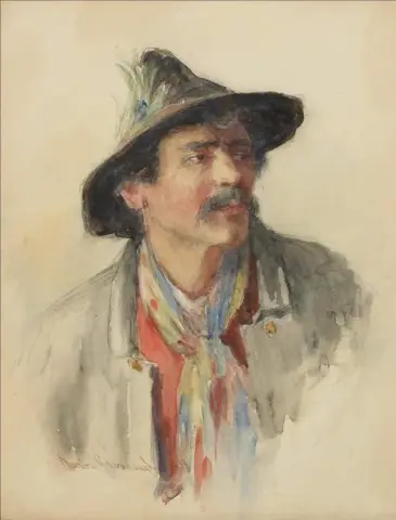 Muotokuvan uskotaan olevan Elmer Wachtel 1898