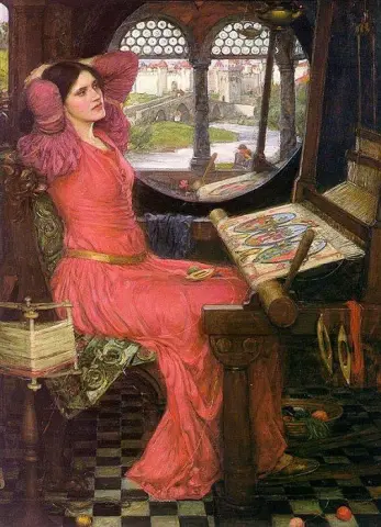 Estoy medio harta de las sombras, dijo la dama de Shalott 1915