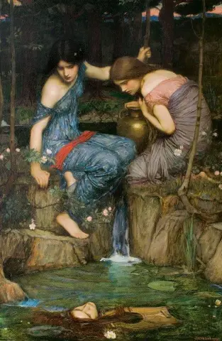 Ninfas encontrando la cabeza de Orfeo 1900