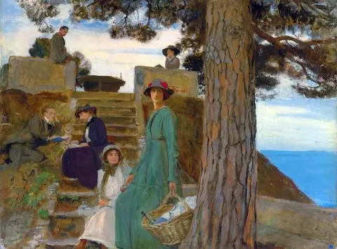 En piknik i Portofino 1911