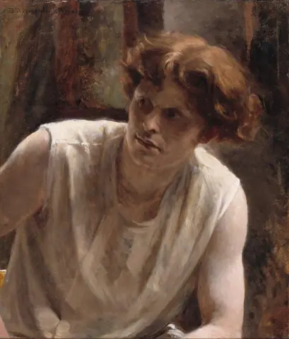 Estudo de uma modelo feminina por volta de 1881