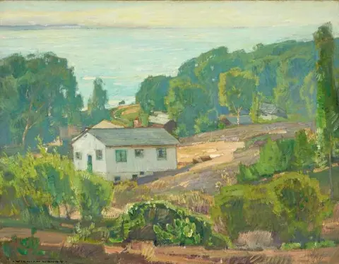 Houses Along The Coast