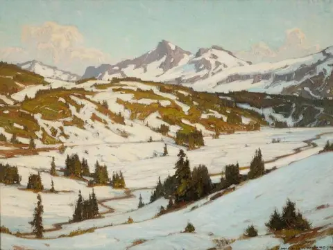 شتاء جبل رينييه وادي الجنة 1913