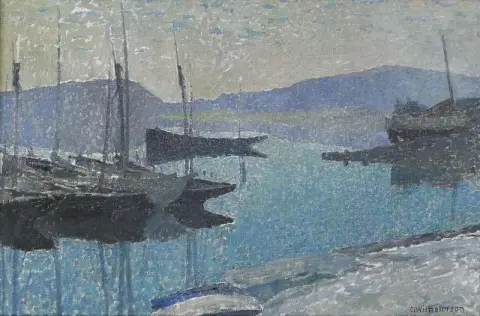 Hamnen I Skymning