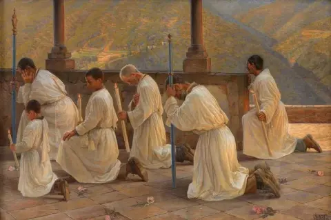 好 Om Regn。亚平宁第一游行 1895