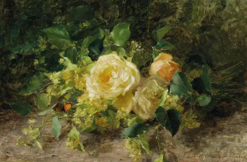 Um buquê de rosas