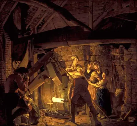Een ijzersmederij 1772