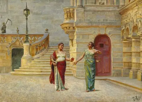 Hotel De Ville i La Rochelle med Justitia Og Misericordia 1895