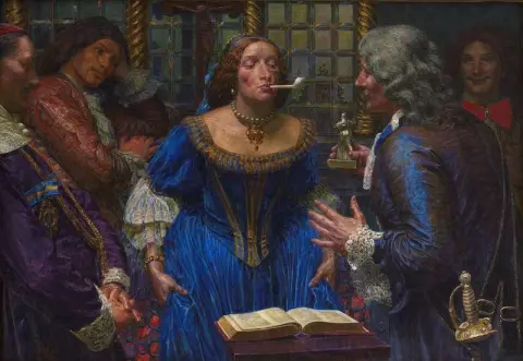 Drottning Christina i Palazzo Corsini 1908