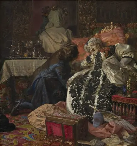 Drottning Sophie Amalies död 1882