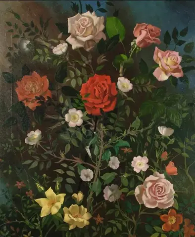 Studie Av Rosor Och Andra Blommor