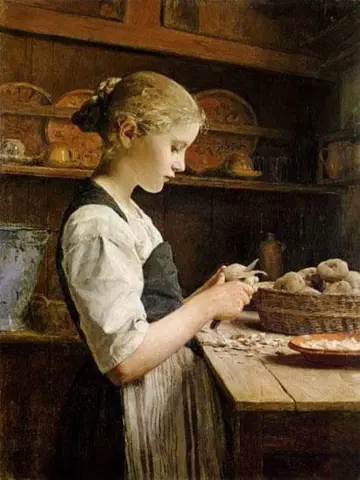 O Pequeno Descascador de Batatas, 1886