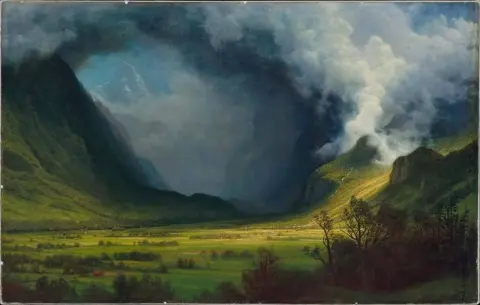 Tempesta in montagna 1870