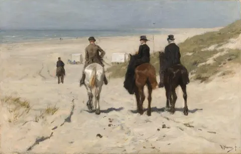 Morgentur langs stranden (1876)