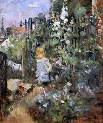 Niño en el jardín de rosas - 1881