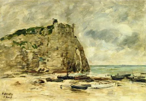 Étretat, Die Klippe von Aval – 1892