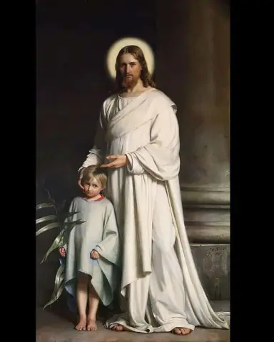 Cristo bendiciendo al niño