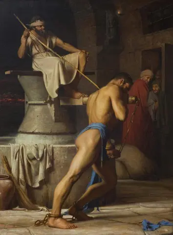 Samson og filistrene 1863